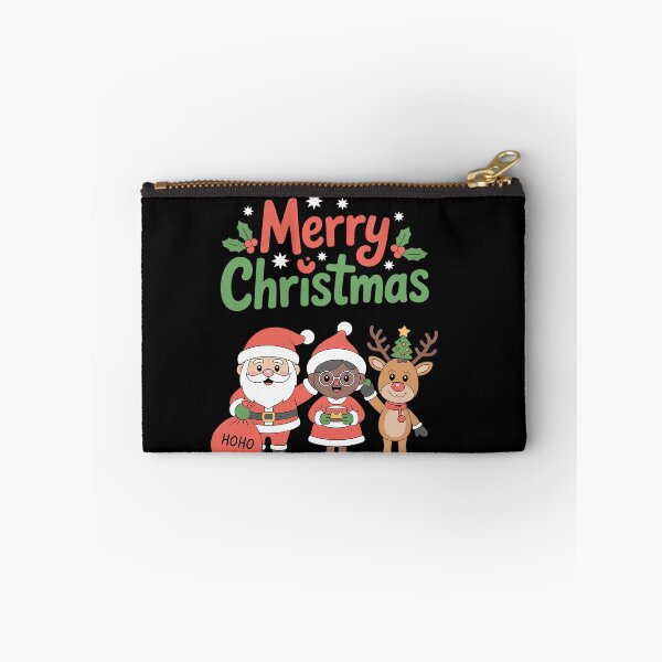 Item preview, Cute Santa & Melanin Mrs Clauss Interracial Family Christmas designed and sold by grounabslaninal.