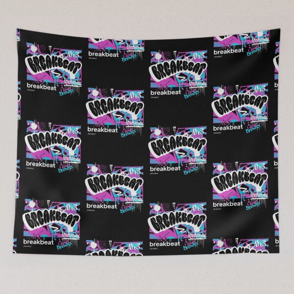 Item preview, BREAKBEAT - Graffiti Wall Spray (White) designed and sold by Discothreadz.
