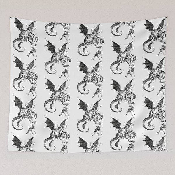 Item preview, Alice And The Jabberwocky - Alice In Wonderland - Vintage Art designed and sold by teeteeworldc.