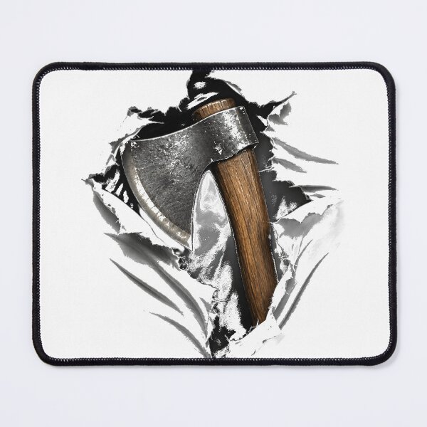 Item preview, Axe Through Torn Fabric designed and sold by 7anut.