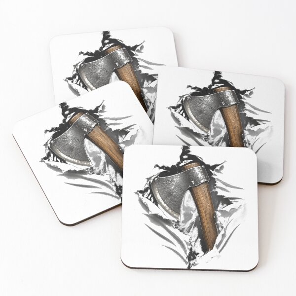 Item preview, Axe Through Torn Fabric designed and sold by 7anut.