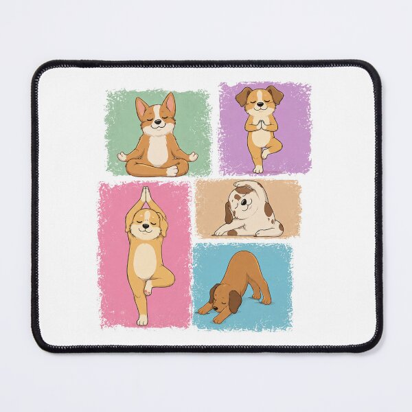 Item preview, Yoga Dog Funny Dog love different Yoga Positions designed and sold by QuiteOrbit.