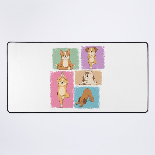 Item preview, Yoga Dog Funny Dog love different Yoga Positions designed and sold by QuiteOrbit.