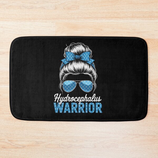 Item preview, Hydrocephalus Warrior Messy Bun Hydrocephalus Survivor designed and sold by grounabslaninal.