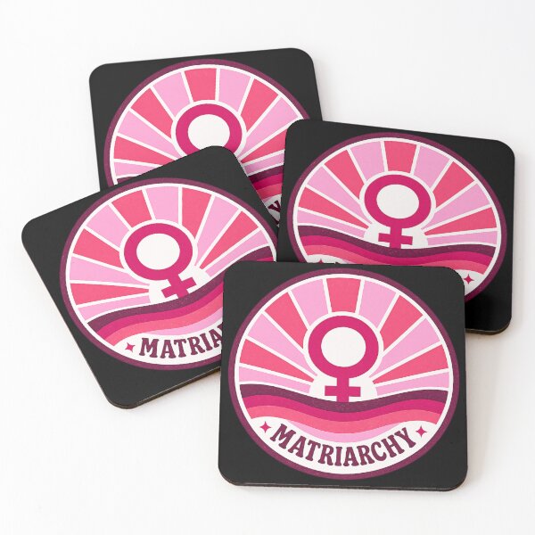 Item preview, Matriarchy Rising: Retro Feminine Power Badge designed and sold by Jennifer Chiera.