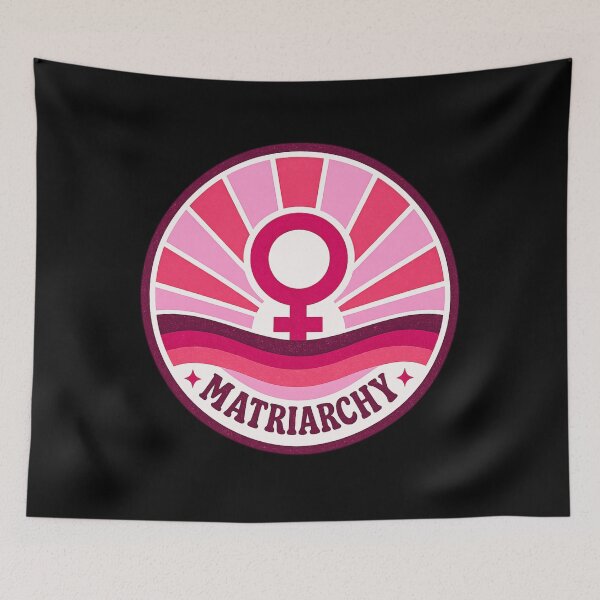 Item preview, Matriarchy Rising: Retro Feminine Power Badge designed and sold by Jennifer Chiera.