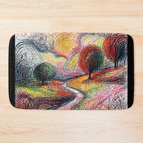 Item preview, Color Scribble Landscape Abstract Path  designed and sold by Modaozushi216.
