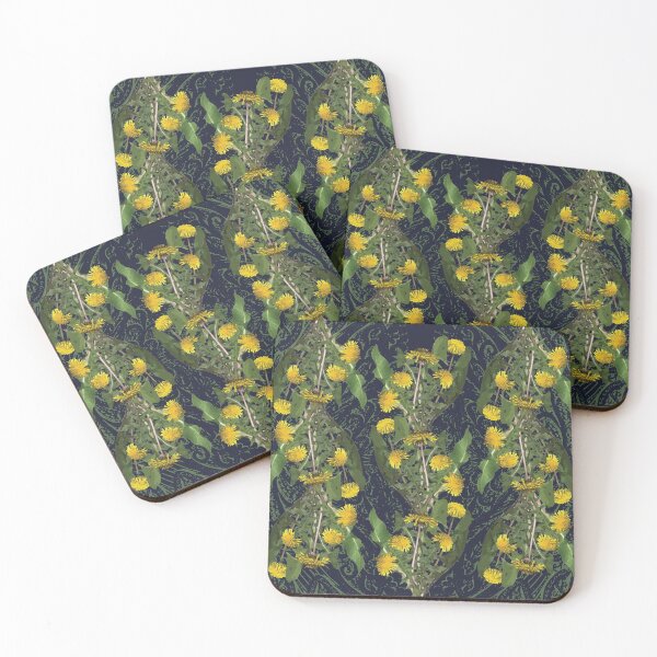 Item preview, Dandelion Stripes on Navy & Green designed and sold by Digitalmyth's Designs.