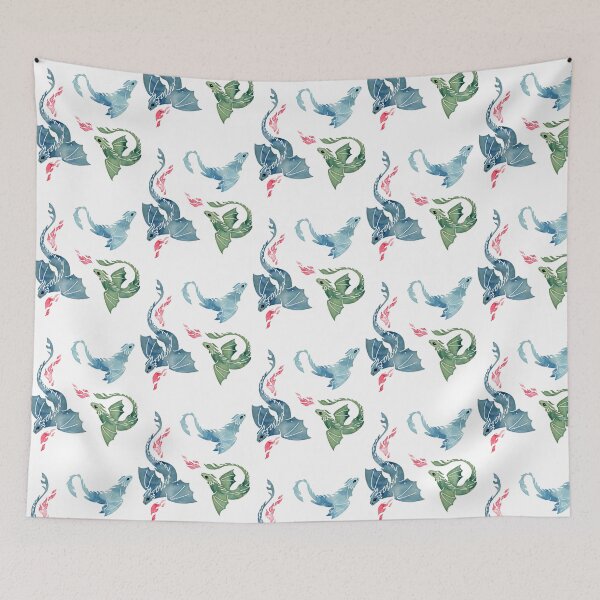 Item preview, Dragon Fire Blue  Green designed and sold by teeteeworldc.