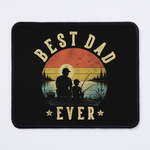 Item preview, Best Dad Ever Fishing Sunset Graphic designed and sold by QuiteOrbit.