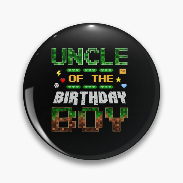 Item preview, Uncle of the Birthday Boy Pixel Gamer  designed and sold by FGTV2021.