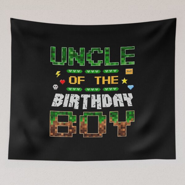 Item preview, Uncle of the Birthday Boy Pixel Gamer  designed and sold by FGTV2021.