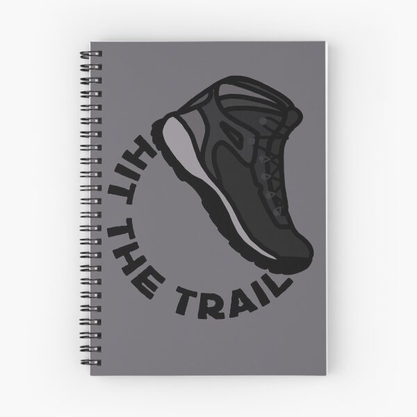 Item preview, Hit the Trail hiking boot circle designed and sold by TinkyInkyFinky.