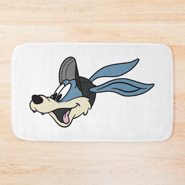 Item preview, Goofy Cartoon Rabbit Sticker | Retro Blue Bunny Illustration designed and sold by FLYINGPEOPLE24.