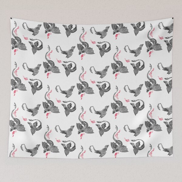 Item preview, Dragon Fire Dark Grey And Black designed and sold by teeteeworldc.