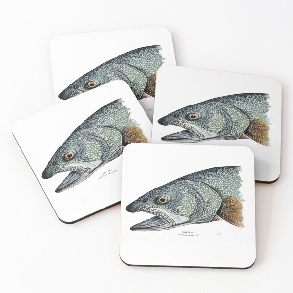 Item preview, Lake Trout Head Painting designed and sold by Stephen Emms.