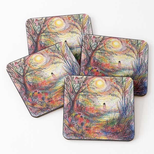Item preview, Moonlit Scribble Forest Dreamscape designed and sold by Modaozushi216.