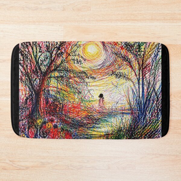 Item preview, Moonlit Scribble Forest Dreamscape designed and sold by Modaozushi216.