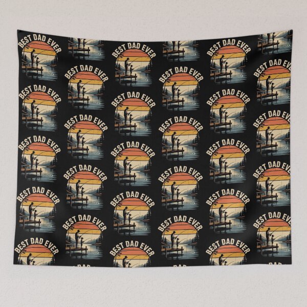 Item preview, Padre e hijo pescando a la antigua designed and sold by QuiteOrbit.