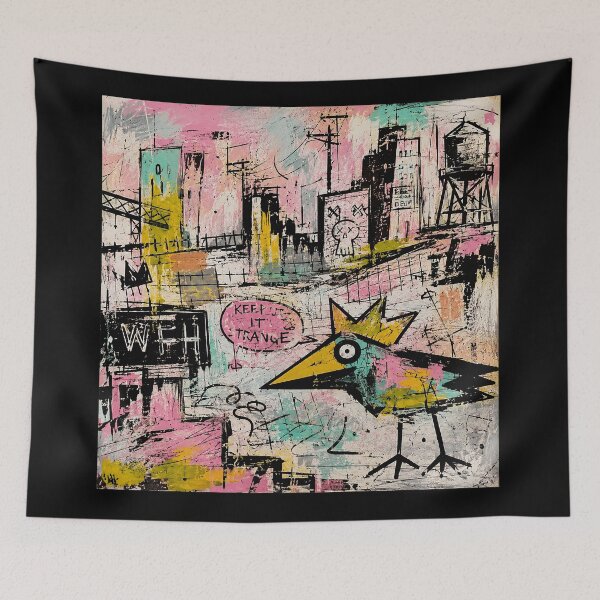 Item preview, Keep It Strange Graffiti Bird designed and sold by eliramaison.