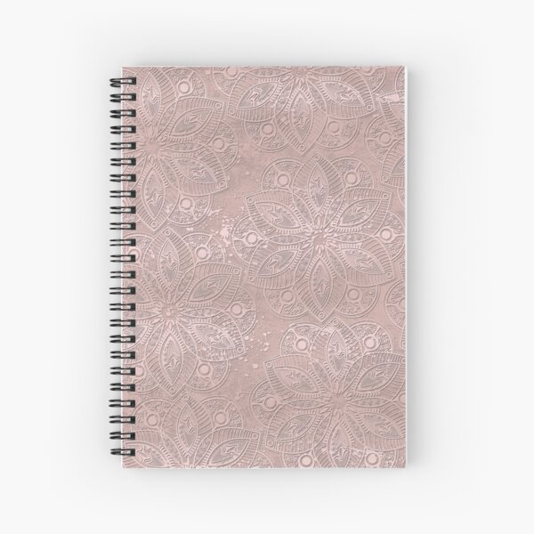 Mandala Rosegold Spiral Notebook