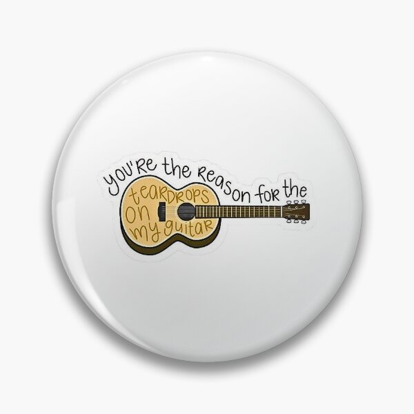 Item preview, Taylor Swift Debut Teardrops on my Guitar Lyrics on Guitar designed and sold by The Lavender Archive.