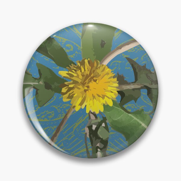 Item preview, Dandelion Square on Blue & Green designed and sold by Digitalmyth's Designs.
