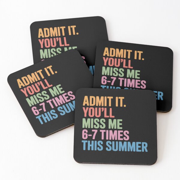 Item preview, Admit It You'll Miss Me 6–7 Times This Summer – Funny Teacher End of School designed and sold by Zizo-DR44.