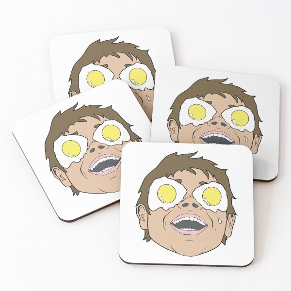 Item preview, SunnySide Logo - Sunnyside Up Eyes – Surreal Breakfast Face Meme Illustration designed and sold by Derek Michael Brennan.