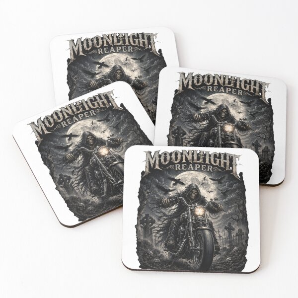 Artikelvorschau, Moonlight Reaper Gothic Biker. entworfen und verkauft von HorrorInkStudio.
