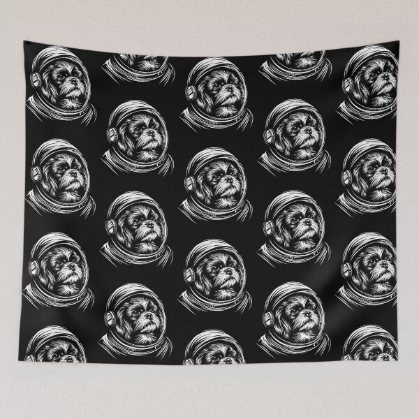 Item preview, Funny Shih Tzu Astronaut Spacesuit Mom Dad Kids designed and sold by rafaeltto.