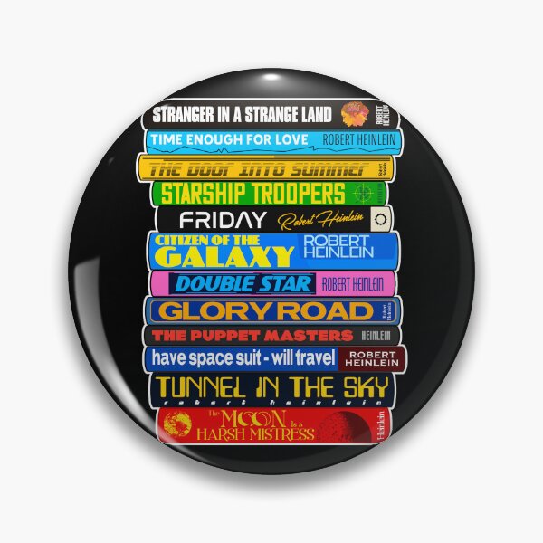 Item preview, Robert Heinlein Book Stack - Classic Reading Sci Fi Literature designed and sold by darklordpug.