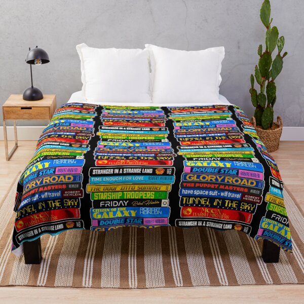 Item preview, Robert Heinlein Book Stack - Classic Reading Sci Fi Literature designed and sold by darklordpug.