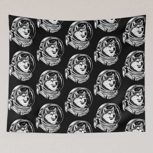 Item preview, Funny Shiba INu Astronaut Spacesuit Mom Dad Kids designed and sold by rafaeltto.
