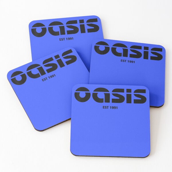 Item preview, oasis band silhouette on blue  designed and sold by CAnastazyshop.