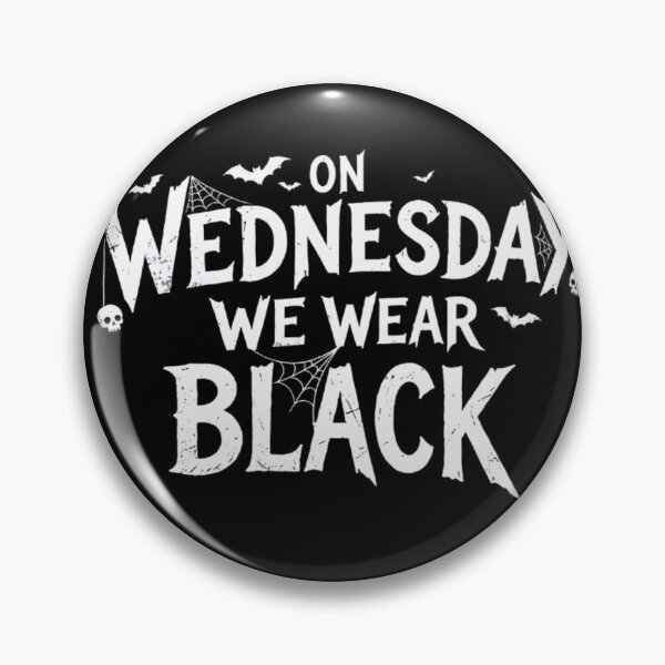 Item preview, On Wednesday We Wear Black - Goth & Spooky Typography designed and sold by DanniJordan.