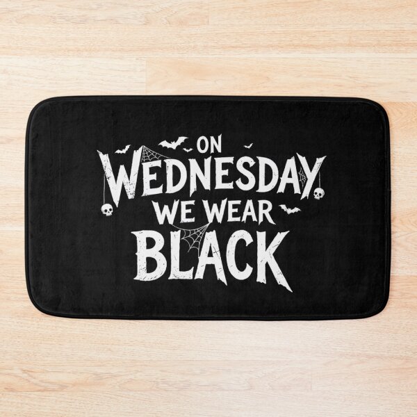 Item preview, On Wednesday We Wear Black - Goth & Spooky Typography designed and sold by DanniJordan.