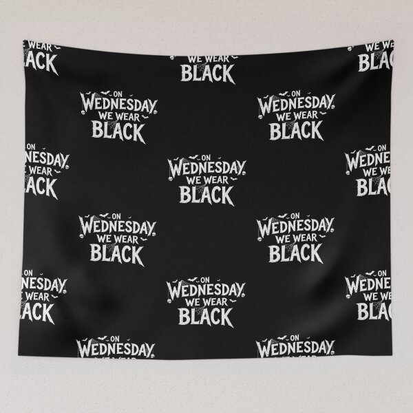 Item preview, On Wednesday We Wear Black - Goth & Spooky Typography designed and sold by DanniJordan.