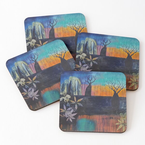 Item preview, Outback Boabs, boab trees and flowers. designed and sold by Leonie Mac Lean.