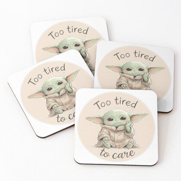 Item preview, BABY YODA TOO TIRED TO CARE designed and sold by LIS AND MELIVERSO.