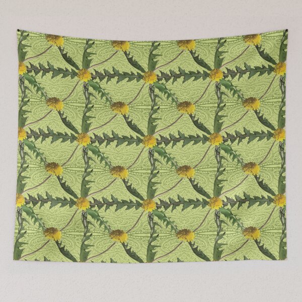 Item preview, Dandelion Square on Green designed and sold by Digitalmyth's Designs.