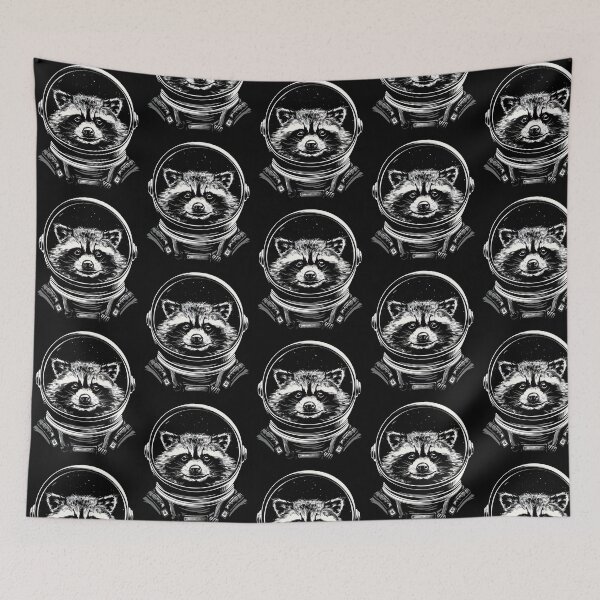 Item preview, Funny Raccoon Astronaut Spacesuit Mom Dad Kids designed and sold by rafaeltto.