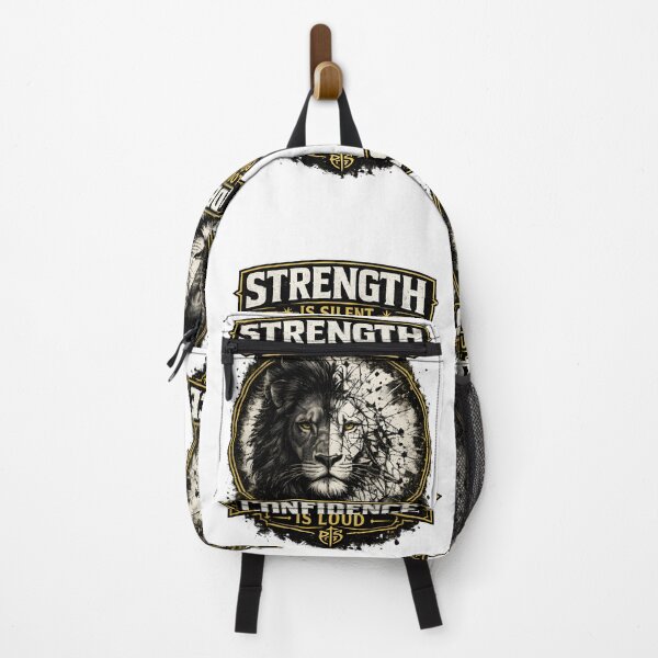 Item preview, Strength Is Silent Confidence Is Loud Lion Motivational T-Shirt Design | Vintage Powerful Typography Art designed and sold by Divakar Fashion.