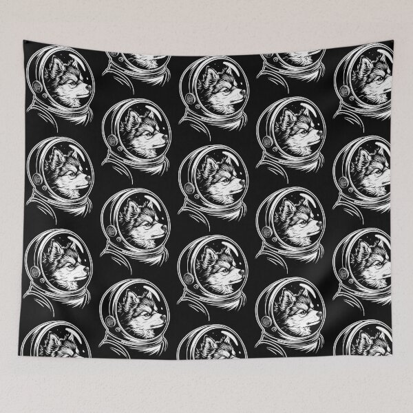 Item preview, Funny Pomsky Astronaut Spacesuit Mom Dad Kids designed and sold by rafaeltto.