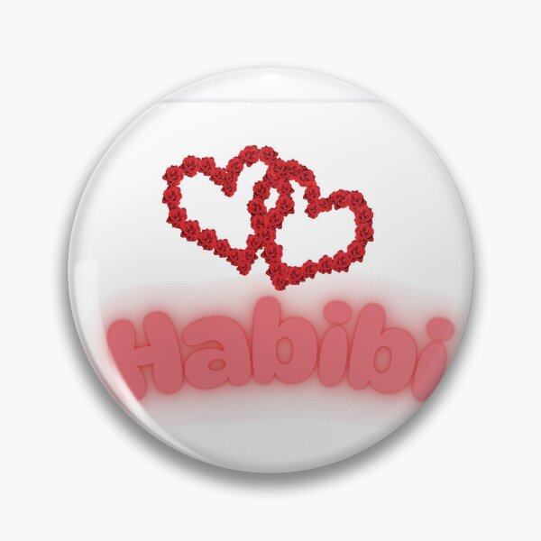 Item preview, Habibi Cute Love Hearts Sticker Design designed and sold by YallaCreative13.