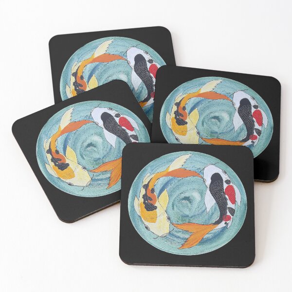 Item preview, Koi Fish design, Two colourful fish circling each other. designed and sold by Leonie Mac Lean.