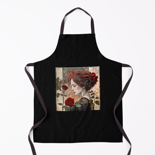 Item preview, Lady Rose Portrait..Vintage Illustration designed and sold by ©Janis Zroback.