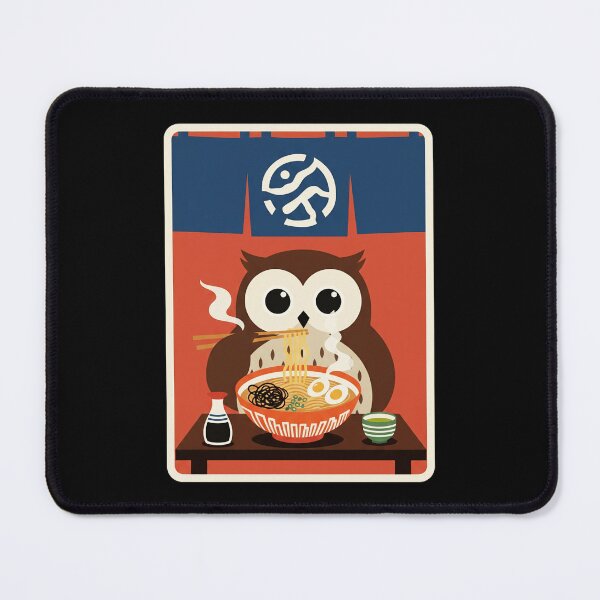 Item preview, Owl Ramen Poster with Vintage Japanese Vibes designed and sold by JordynLadukeg65.
