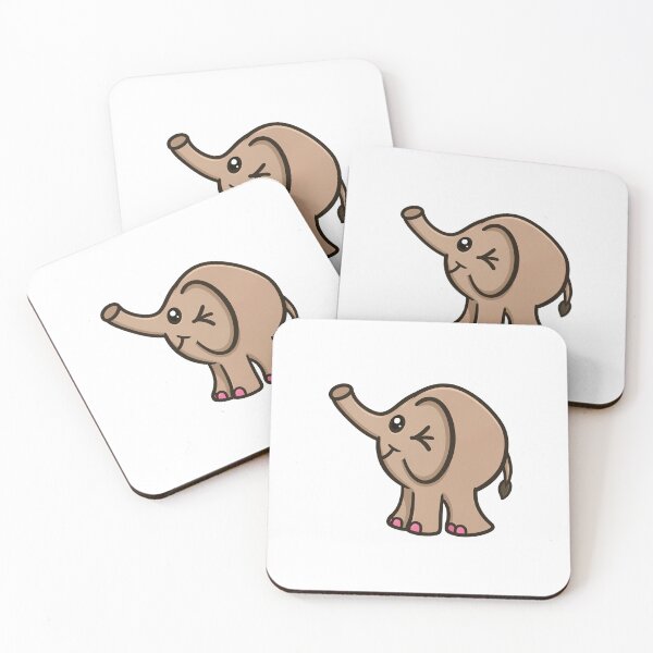Item preview, Cute Elephant Cartoon | Kawaii Animal Sticker designed and sold by CanSparkleArt.
