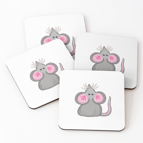 Item preview, Cute Gray Mouse Cartoon | Kawaii Animal Sticker designed and sold by CanSparkleArt.